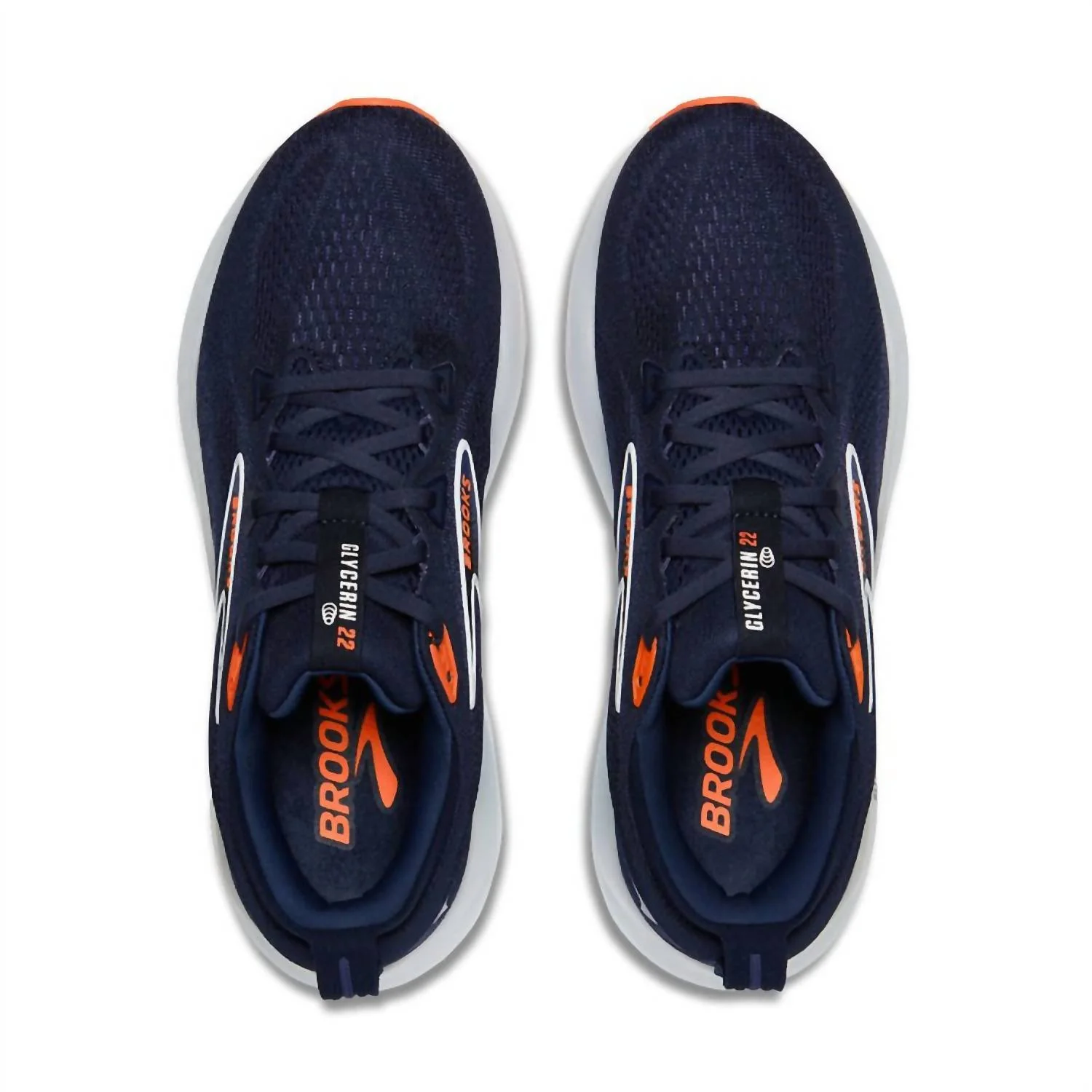 Men's Glycerin 22 Shoes In Peacoat/blue Ribbon/orange - Image 3