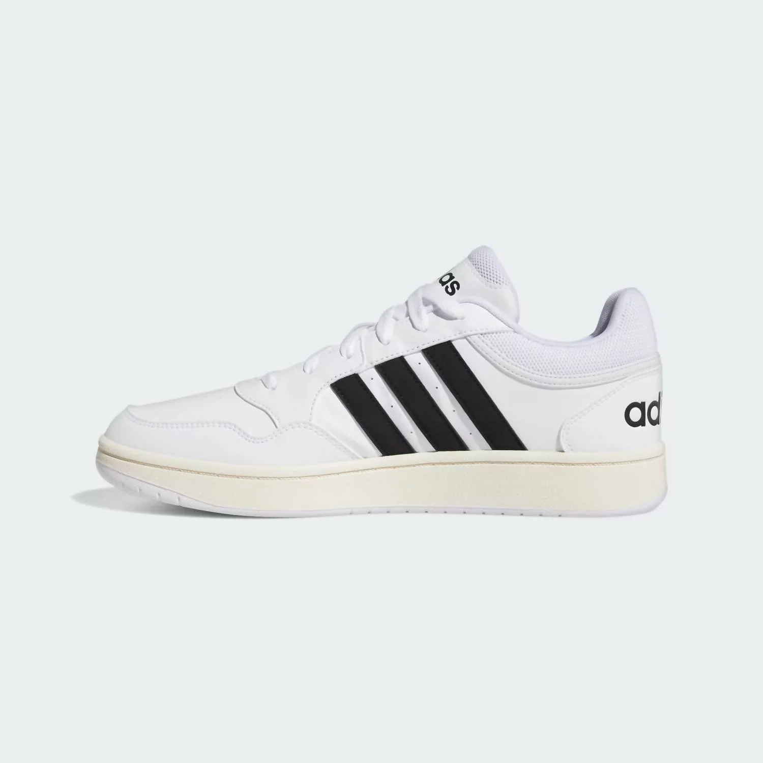 Men's Hoops 3.0 Basketball Shoe In White/black/chalk White - Image 2
