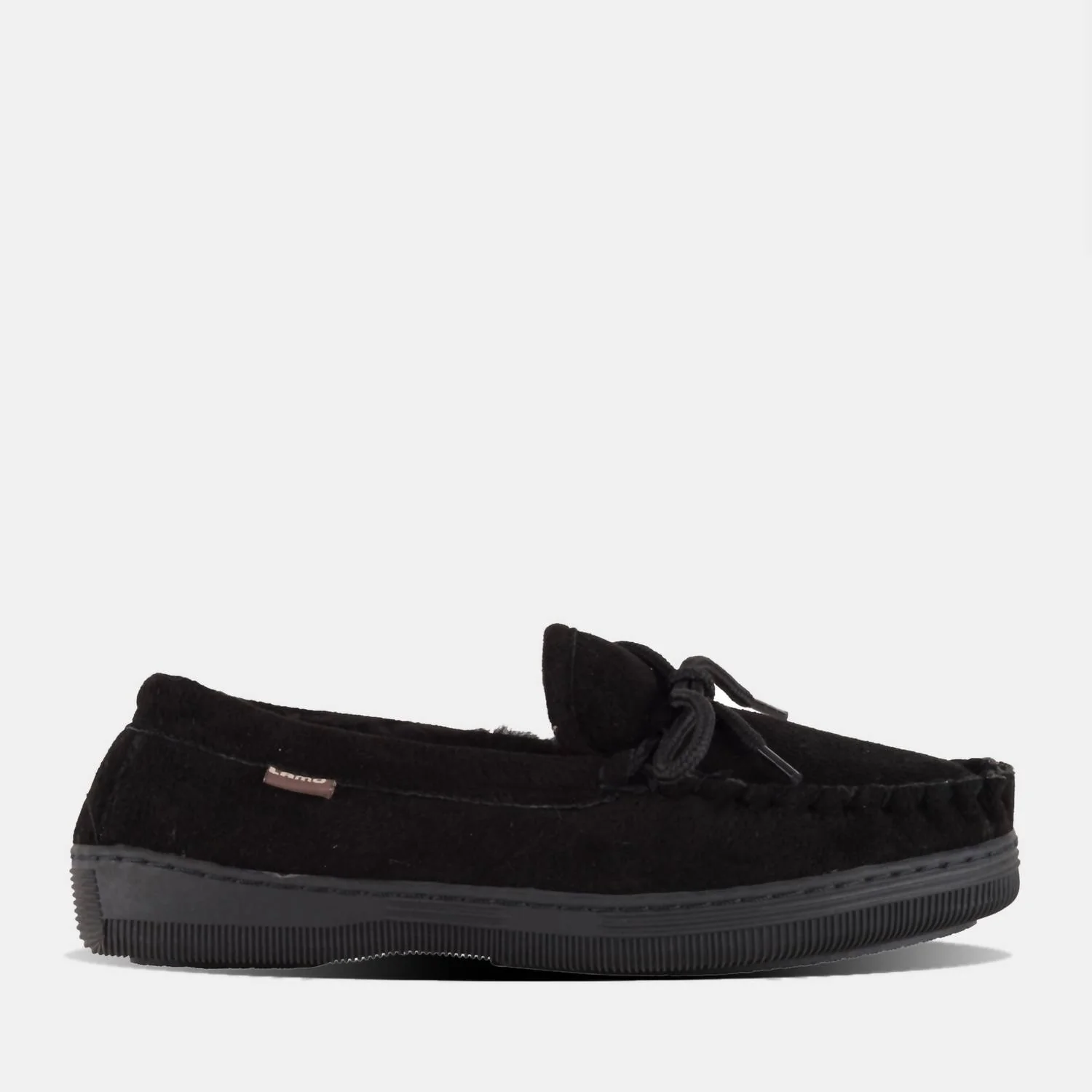 Men's Moccasin Slipper In Black