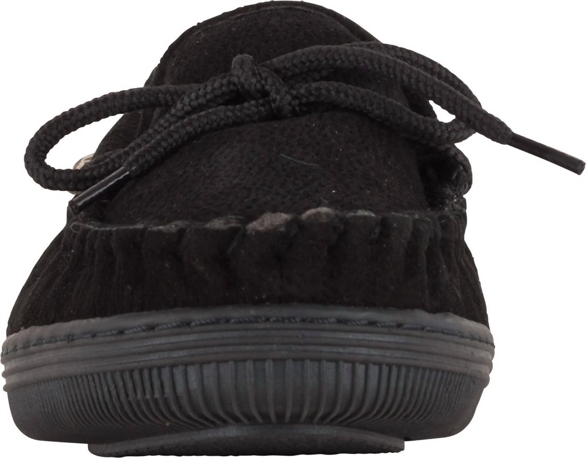 Men's Moccasin Slipper In Black - Image 3