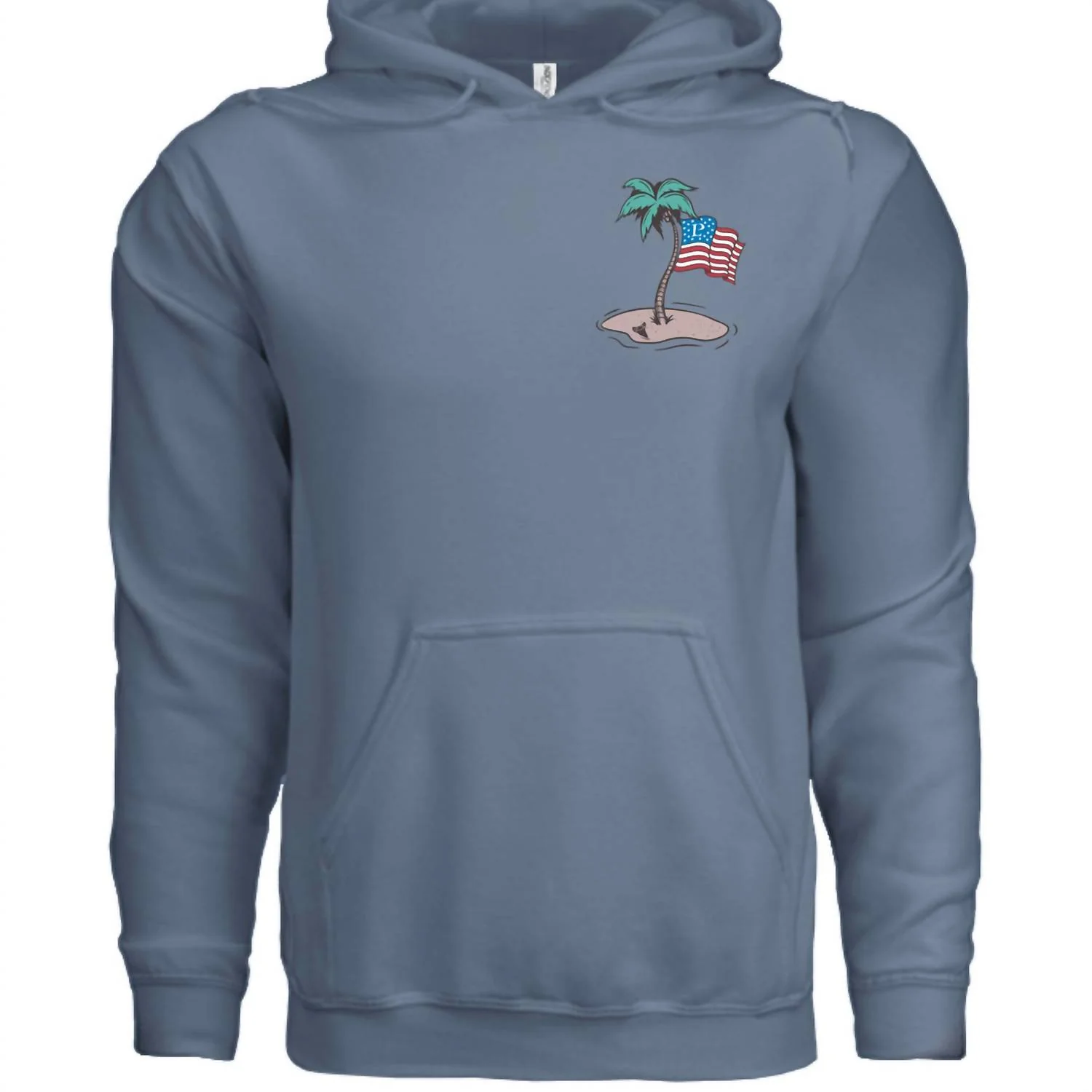 Men's Nokomber Flag Flying Hoodie In Storm Blue