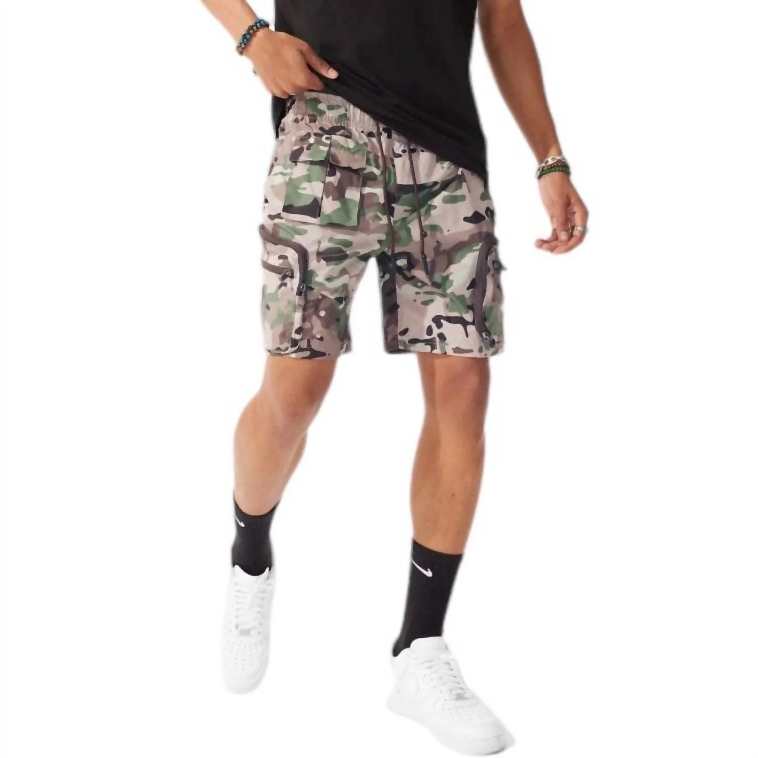 Men's Retro Altitude Cargo Shorts In Camo - Image 2