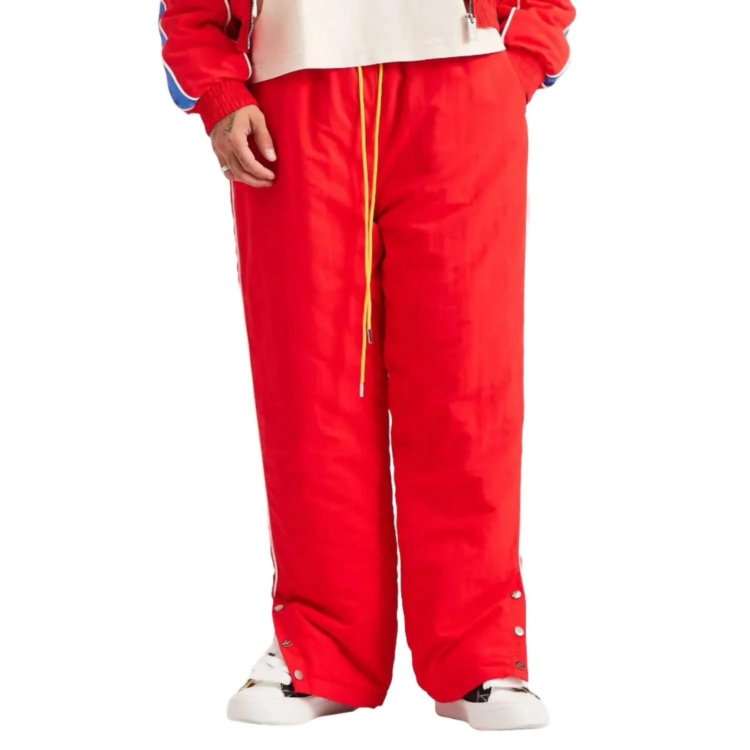 Men's Reverso Nylon Pants In Red