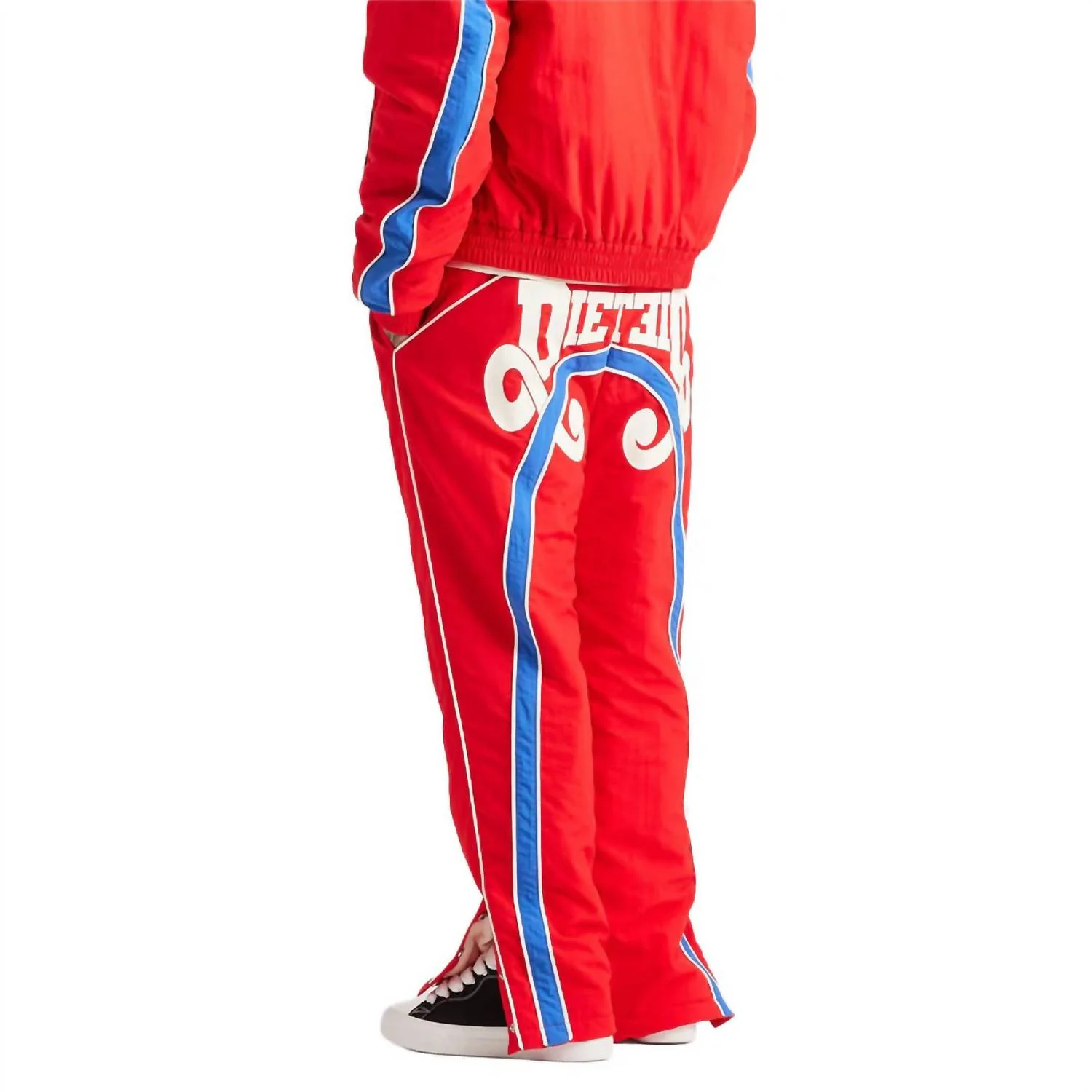 Men's Reverso Nylon Pants In Red - Image 4