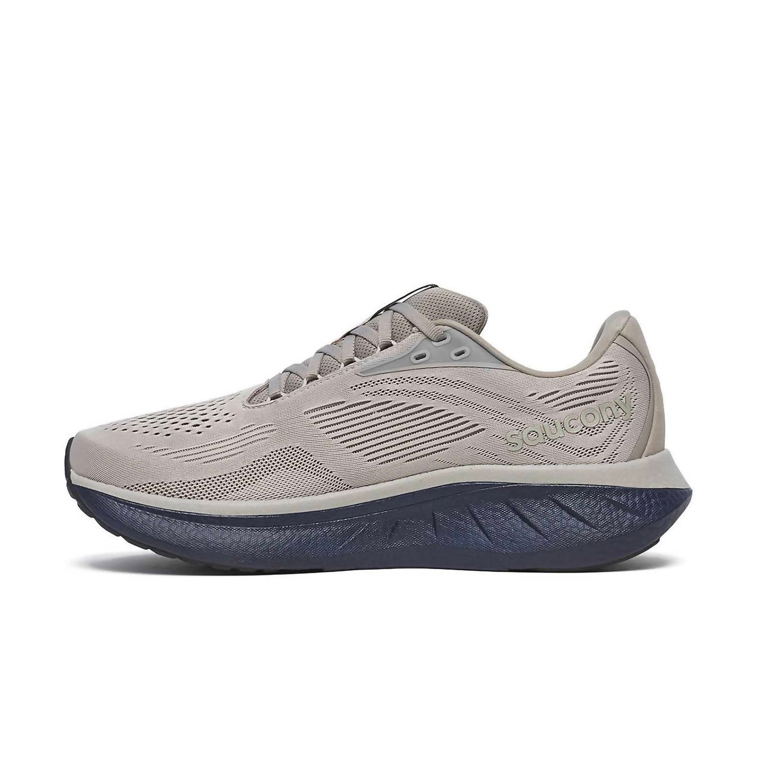 Men's Ride 18 Running Shoes In Dove/navy - Image 2