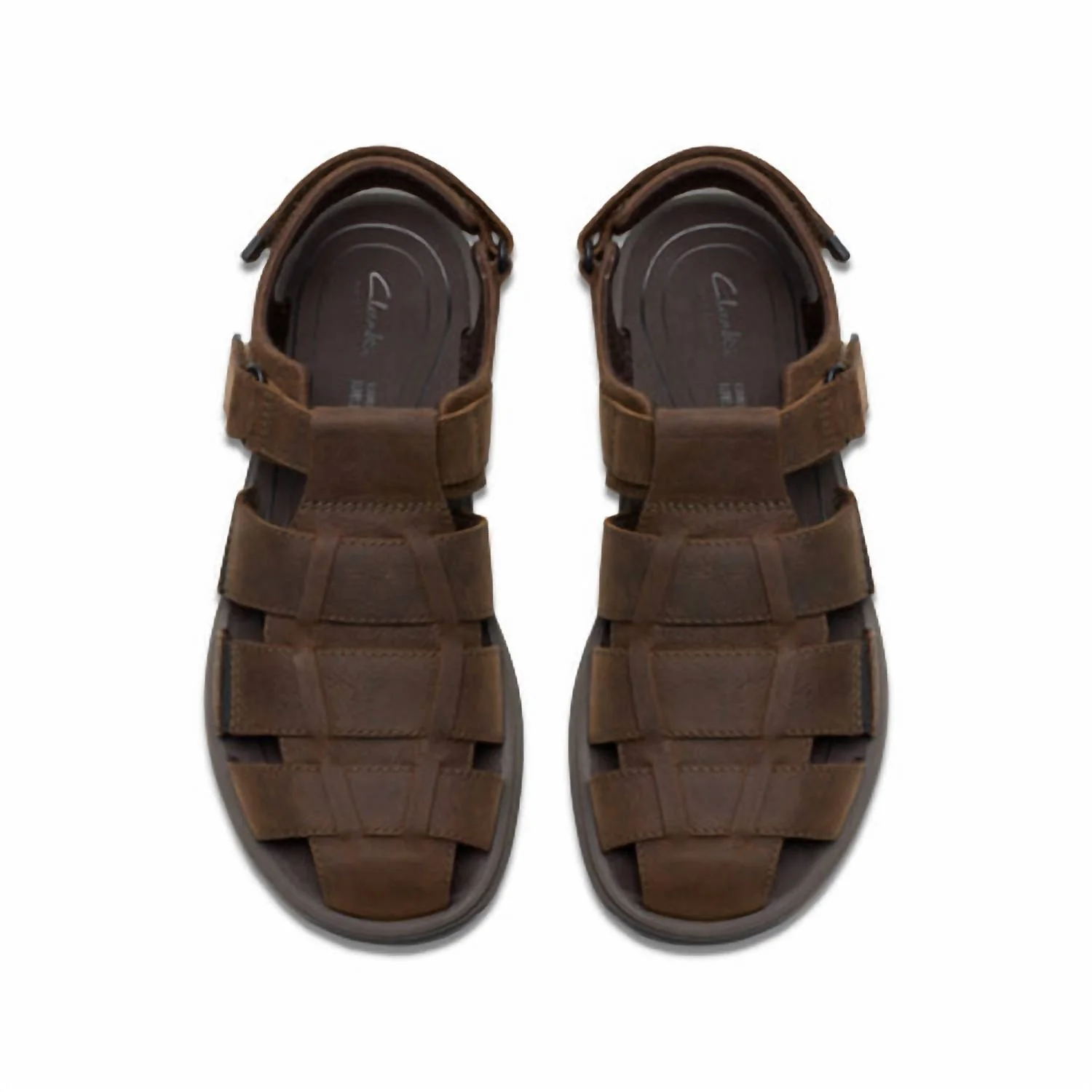 Men's Saltway Cove Sandal In Dark Brown Leather - Image 3