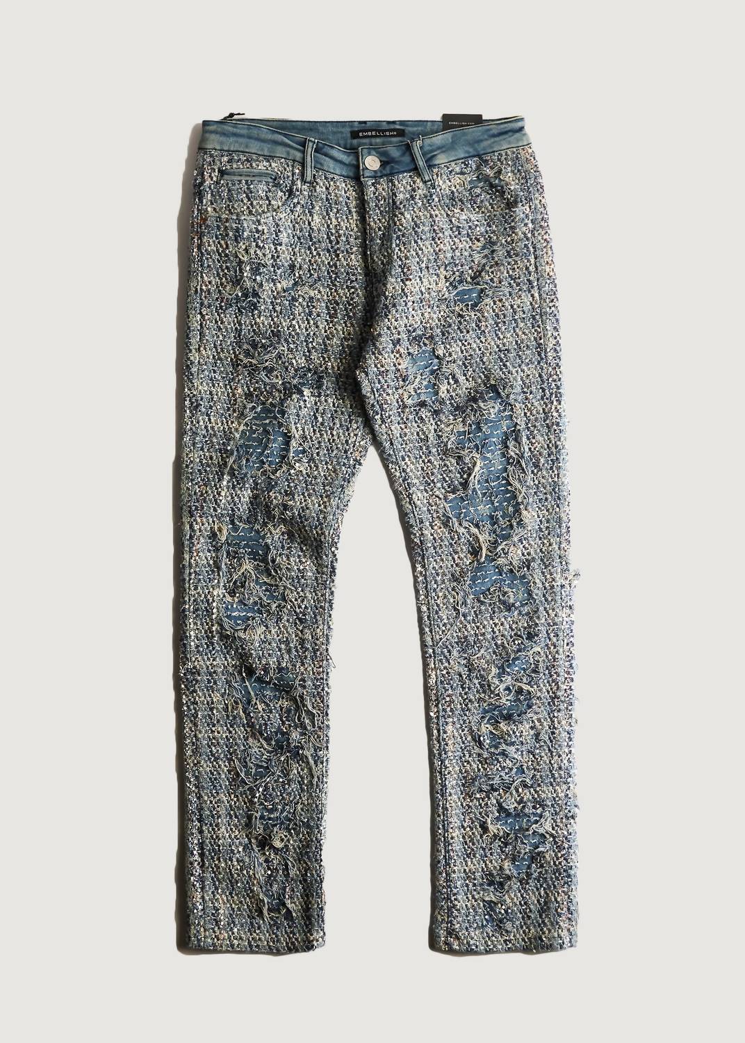 Men's Salvage Denim Jeans In Blue