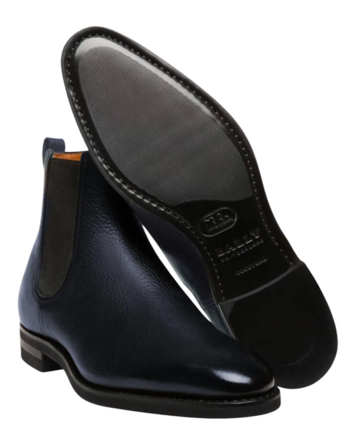 Men's Scavone Deer Handpaint Leather Boots In Smoke Grey - Image 5