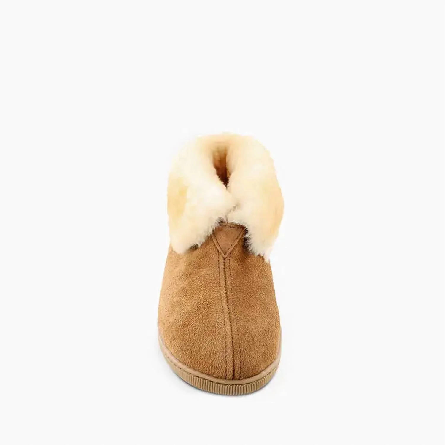 Men's Sheepskin Ankle Boots In Golden Tan - Image 5