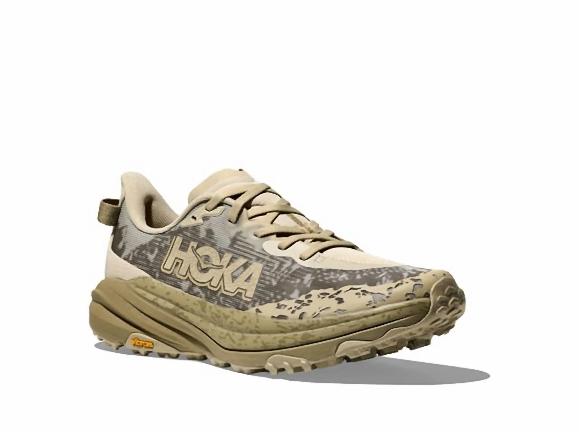 Men's Speedgoat 6 Trail Running Sheos In Oyster - Image 4