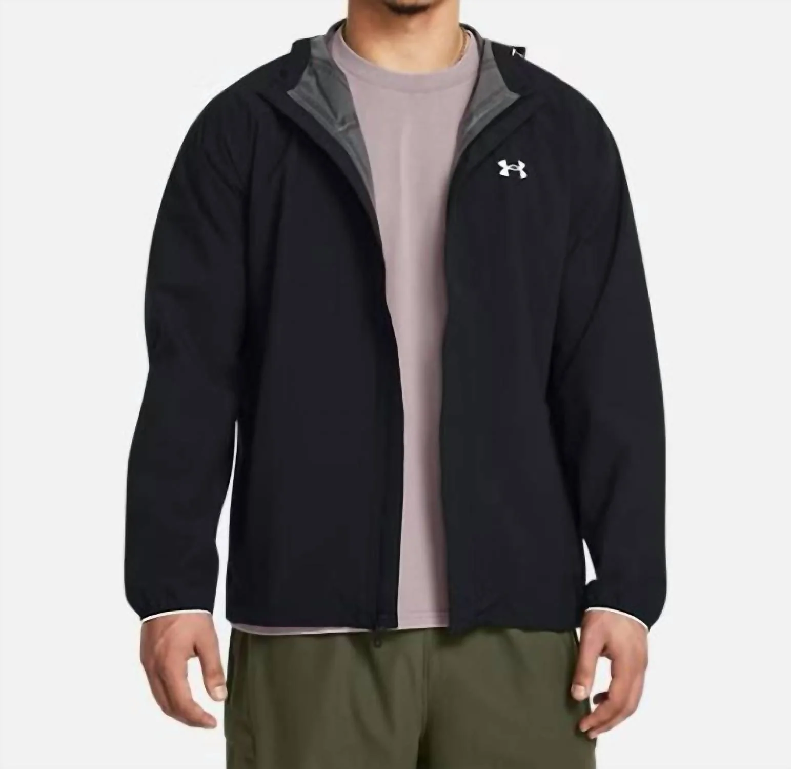 Men's Stormproof Cloudstrike Rain Jacket In Black