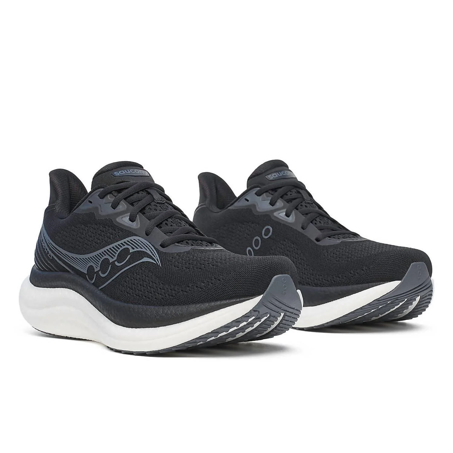 Men's Triumph 23 Running Shoes In Black / White - Image 3
