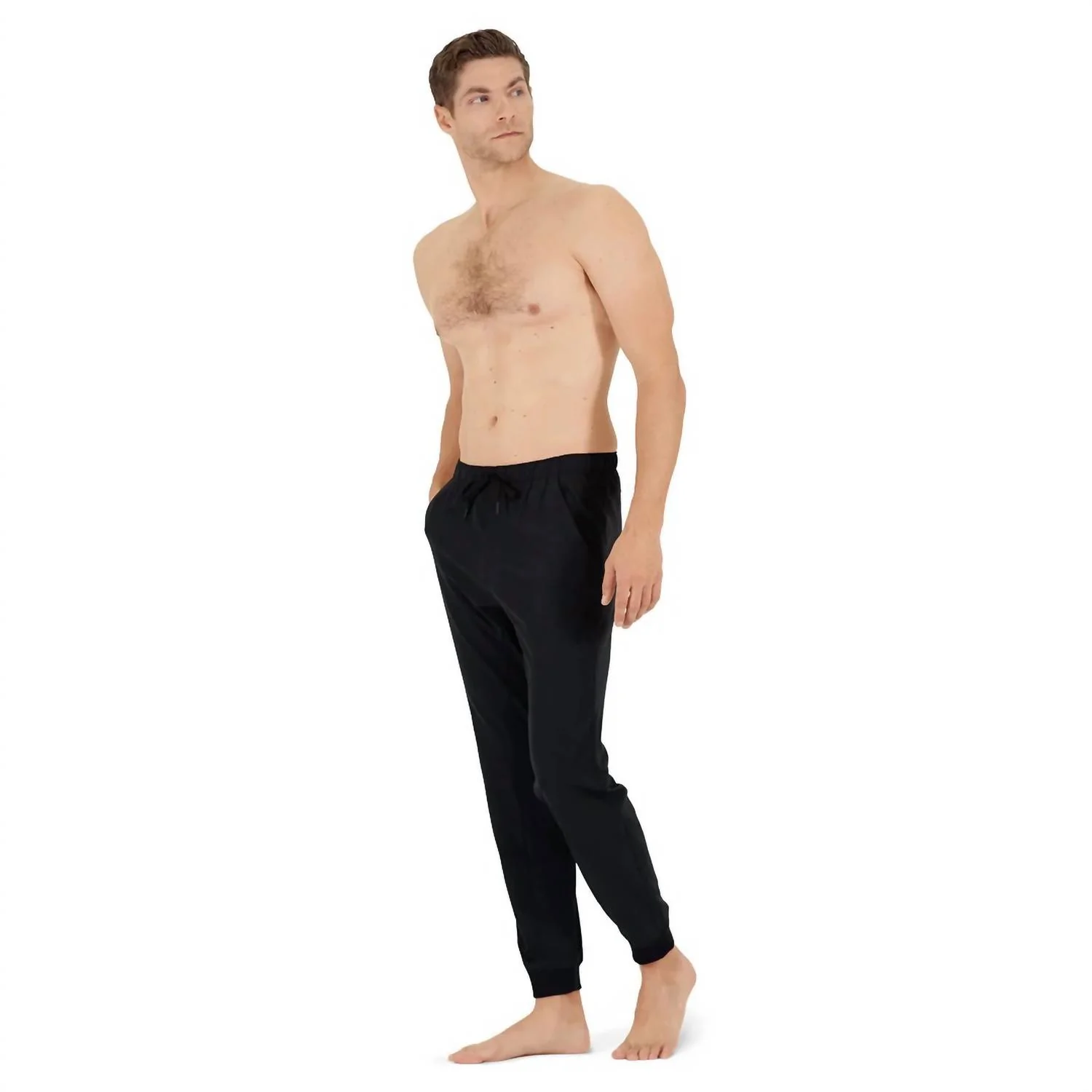 Men's Upf50+ Lightweight Upcycled Joggers In Black - Image 3