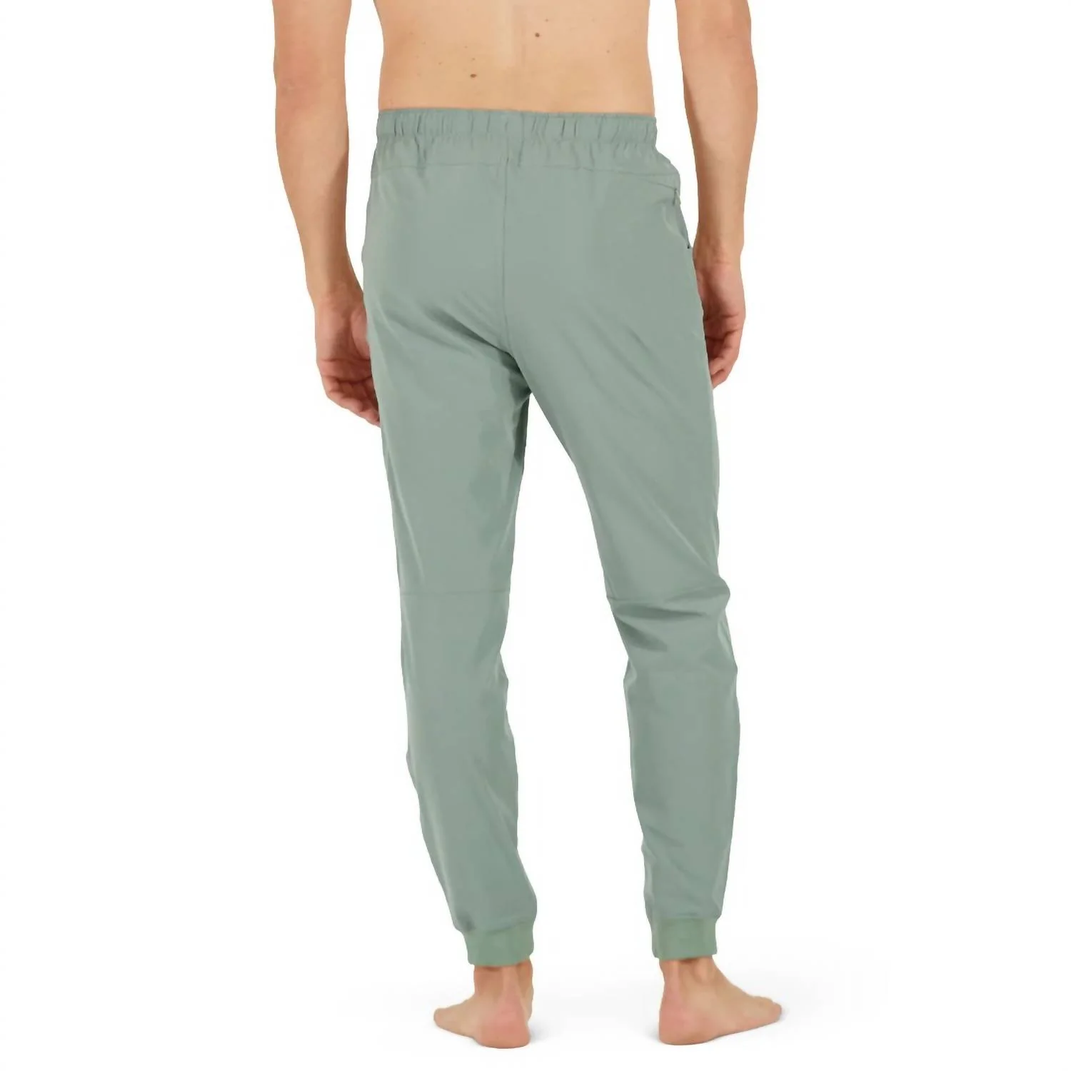 Men's Upf50+ Lightweight Upcycled Joggers In Eucalyptus - Image 2