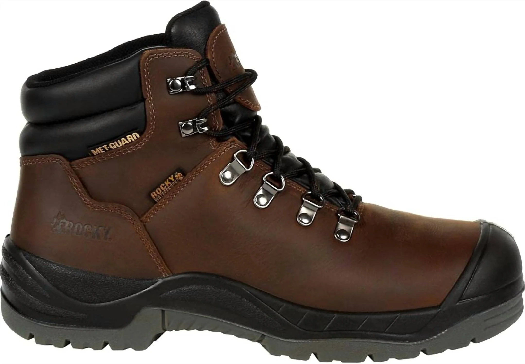 Men's Worksmart Met Guard Boots In Brown - Image 2