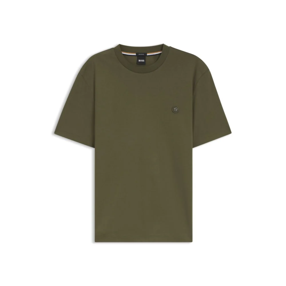 Mercerized-cotton T-shirt with Double B monogram
