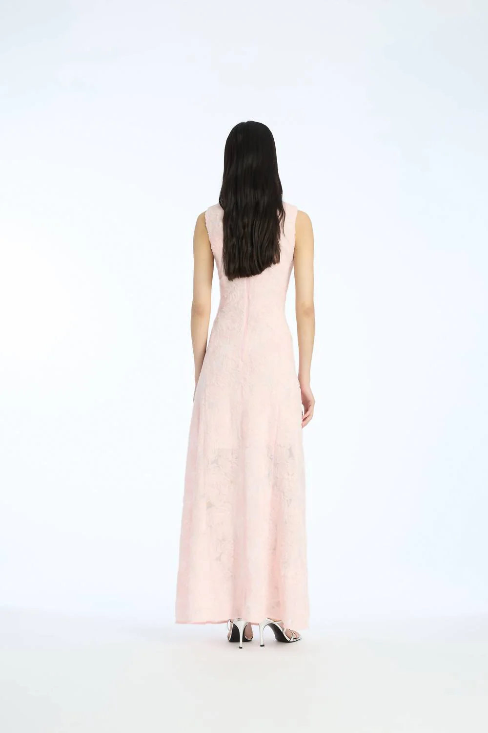 Mesh Maxi Dress In Orchid Ice - Image 2
