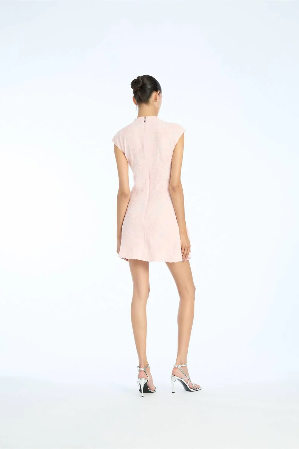 Mesh Mini Dress In Orchid Ice - Image 2