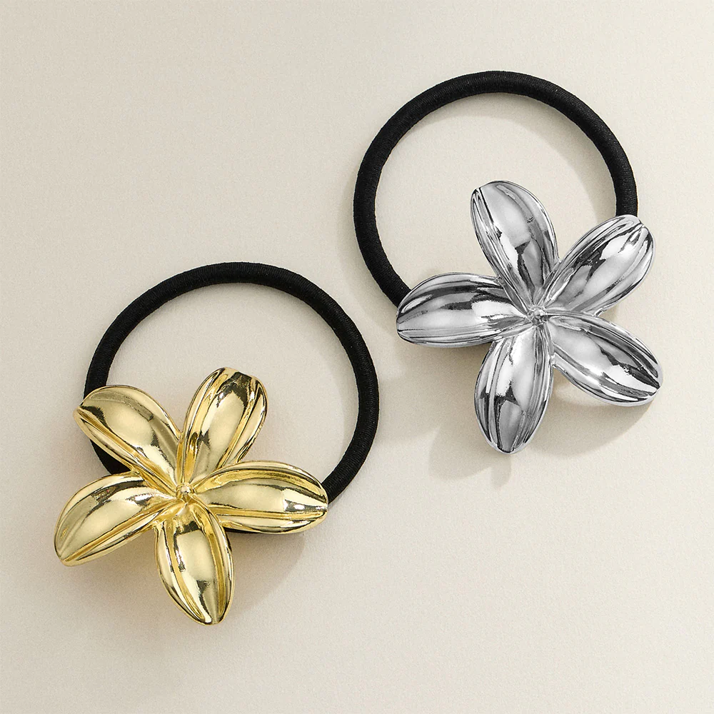 Metal Flower Pointed Hair Band - Image 3