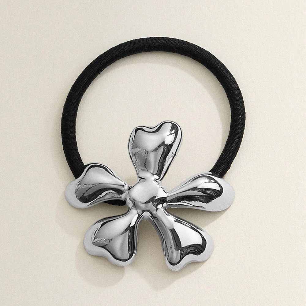 Metal Flower Pointed Hair Band - Image 4