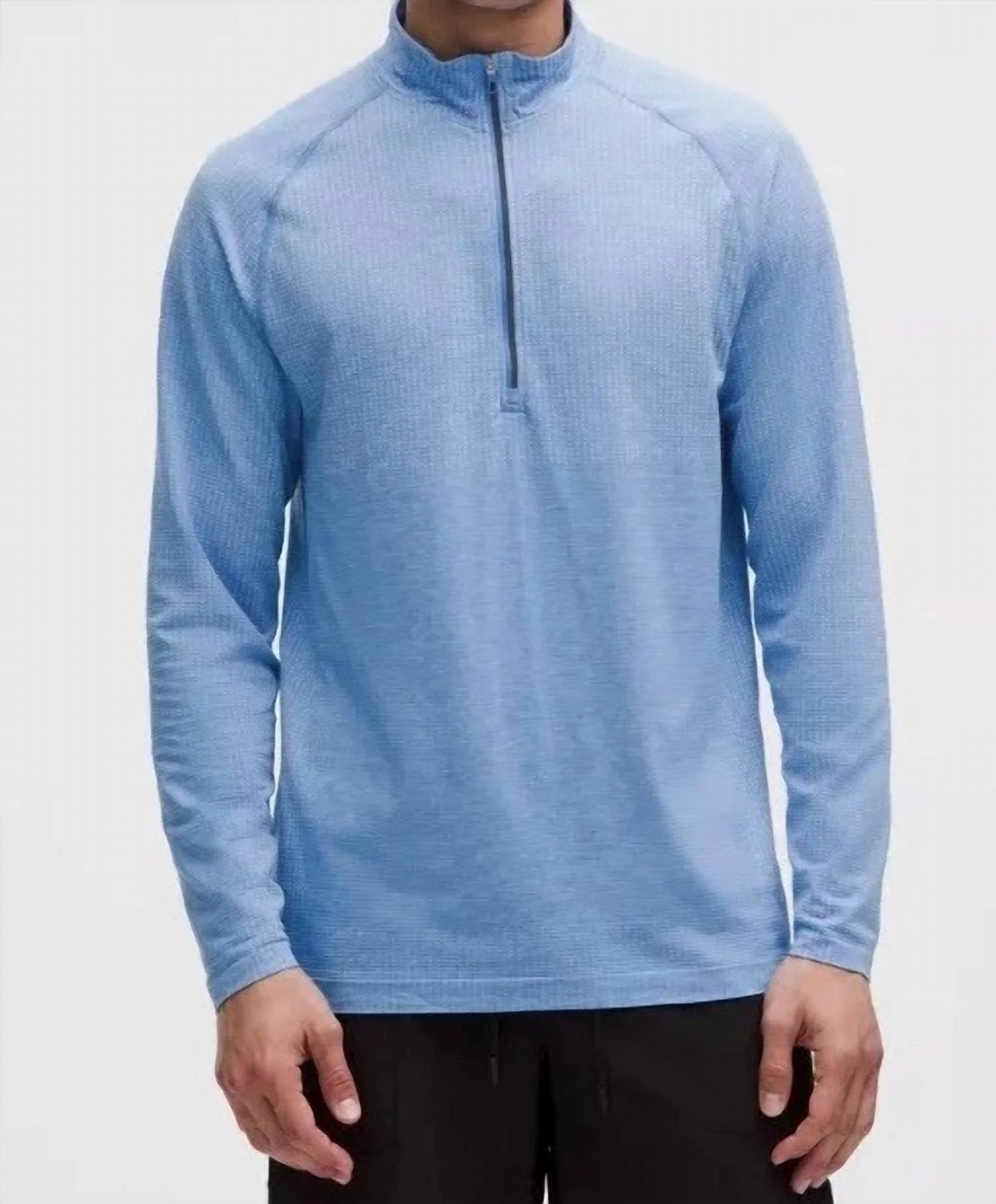 Metal Vent Tech Half Zip Top In Starch Blue/pool Party