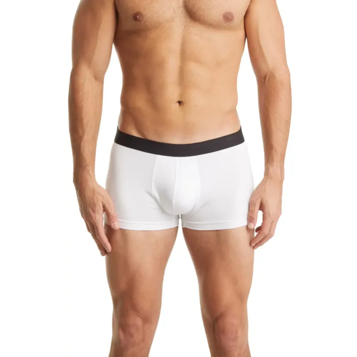 MeUndies Underwear Men's White Stretch Elastic Waist Boxer Trunks DDR2356 - Image 5