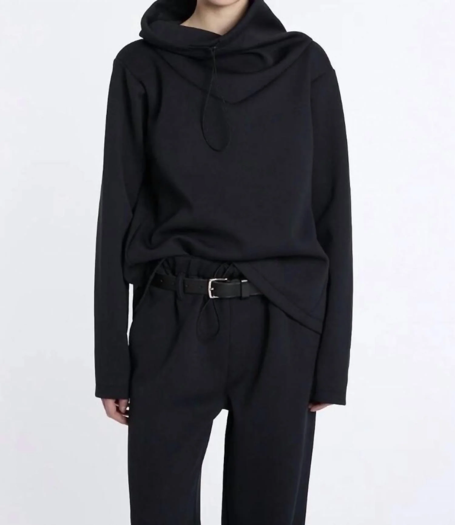 Mica Scuba Top Sweatshirt In Black