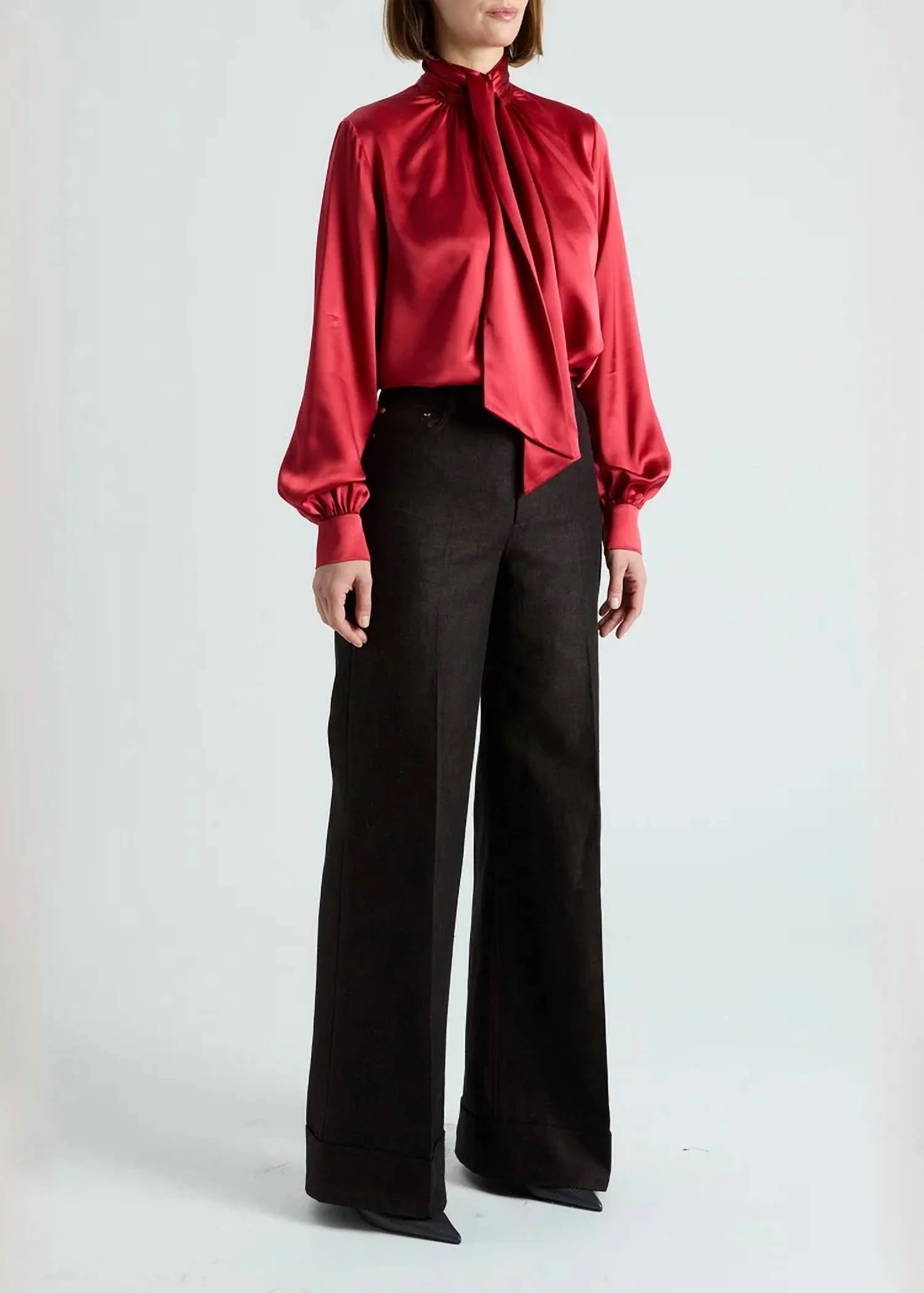 Michelle Straight Leg Pants In Chocolate