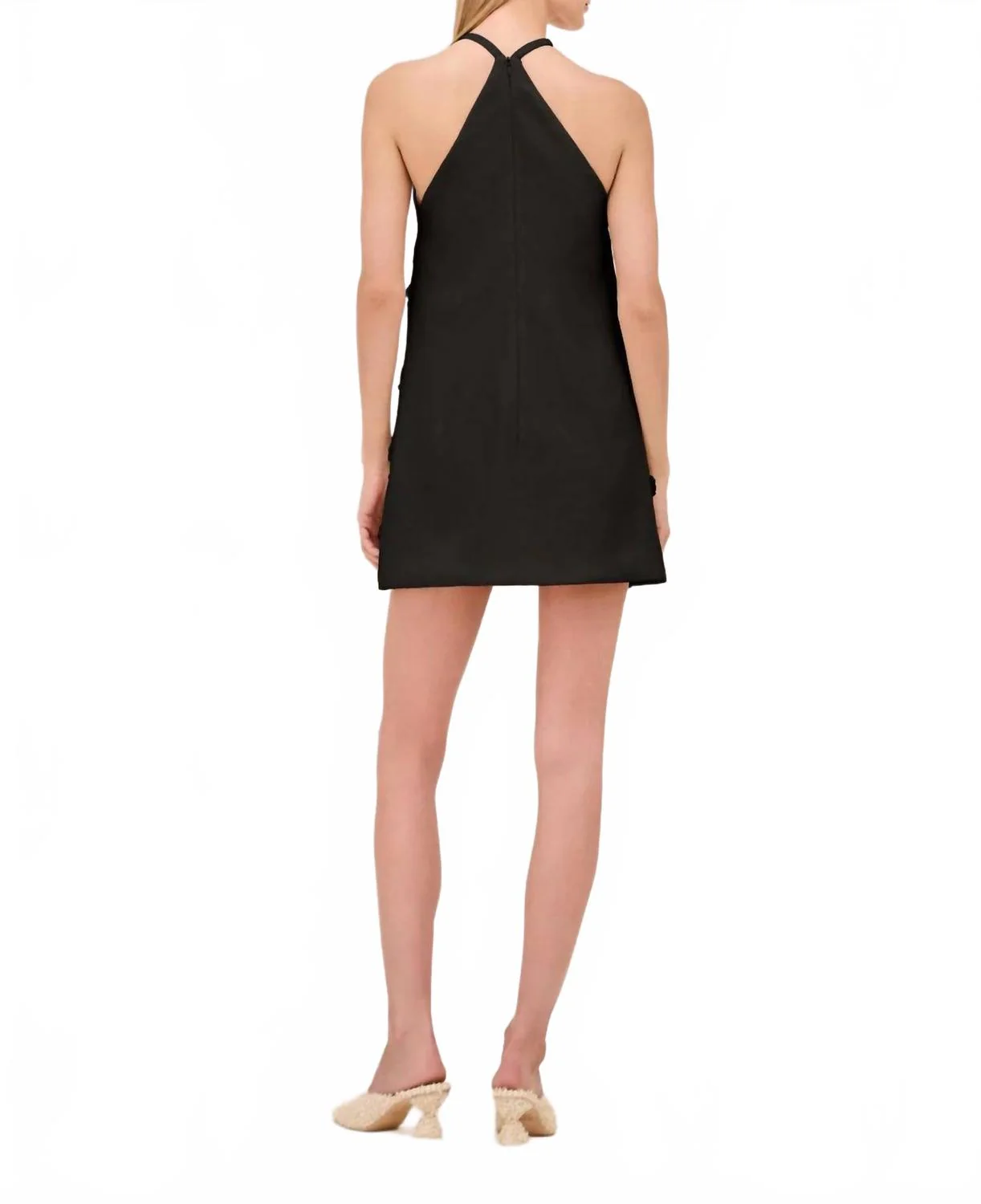 Milaa Halter Mini Dress In Black - Image 2