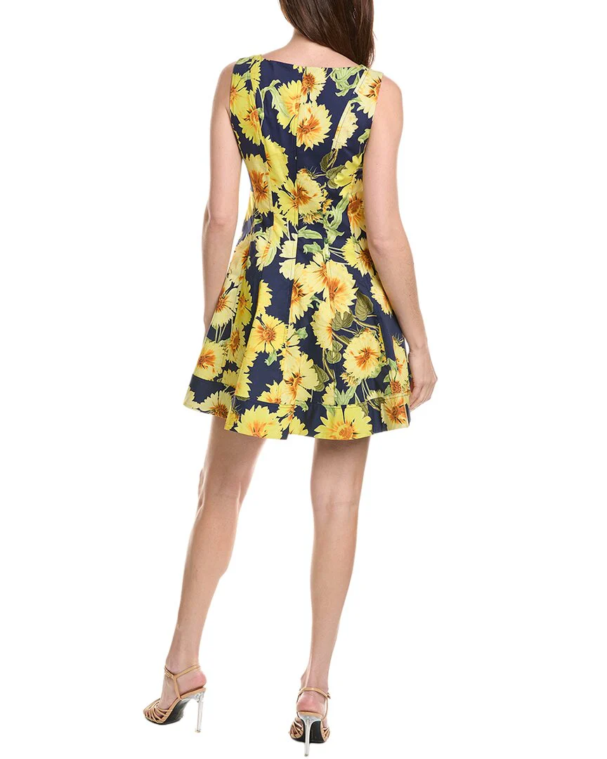 Milly Poppy Sunflower Poplin Mini Dress - Image 2