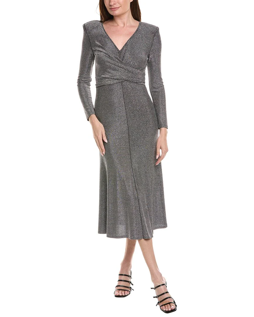 Milly Rhys Jersey V-Neck Wrap Maxi Dress
