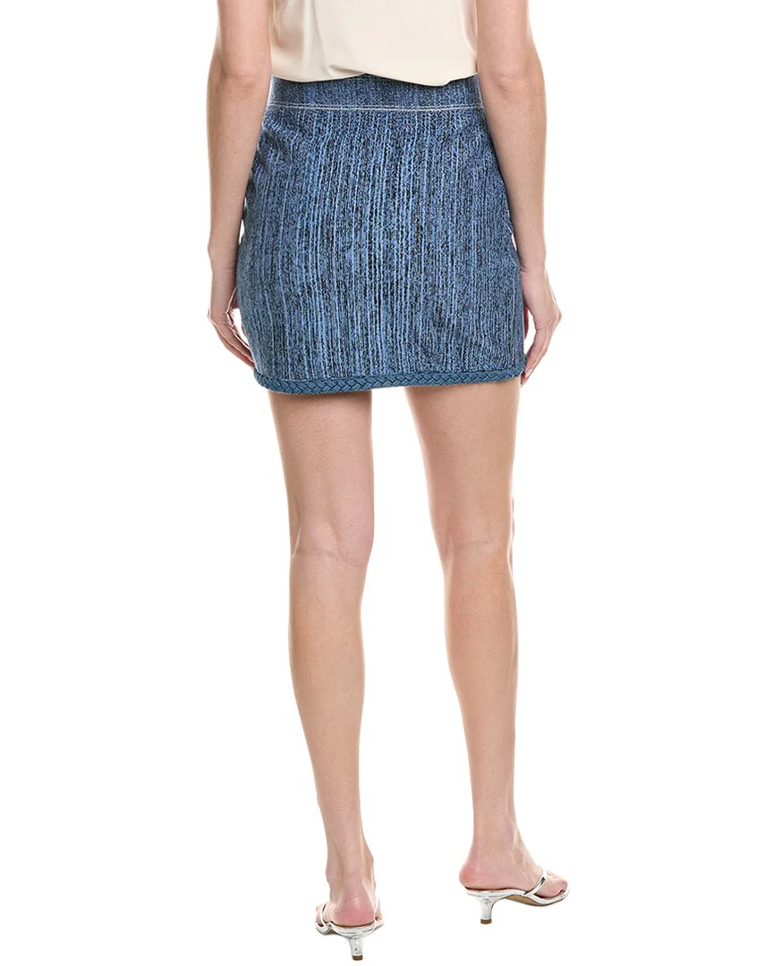 Milly Soleil Pinstripe Knit Mini Skirt - Image 2