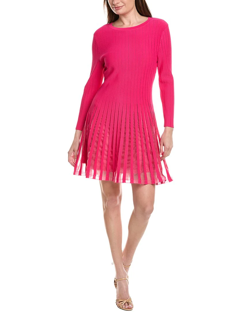 Milly Tabitha Sheer Godet Mini Dress
