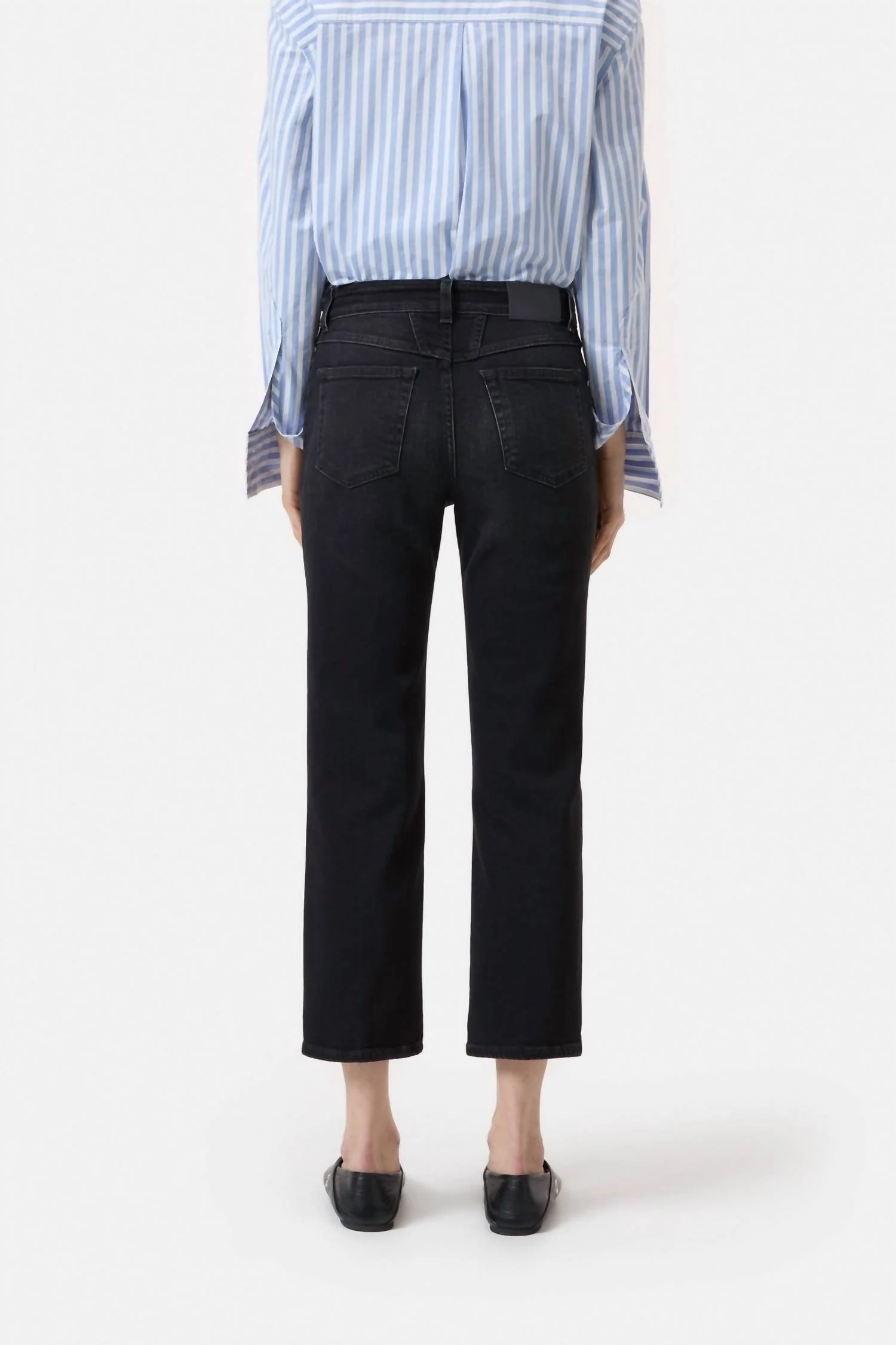 Milo Straight Jeans In Dark Grey - Image 2