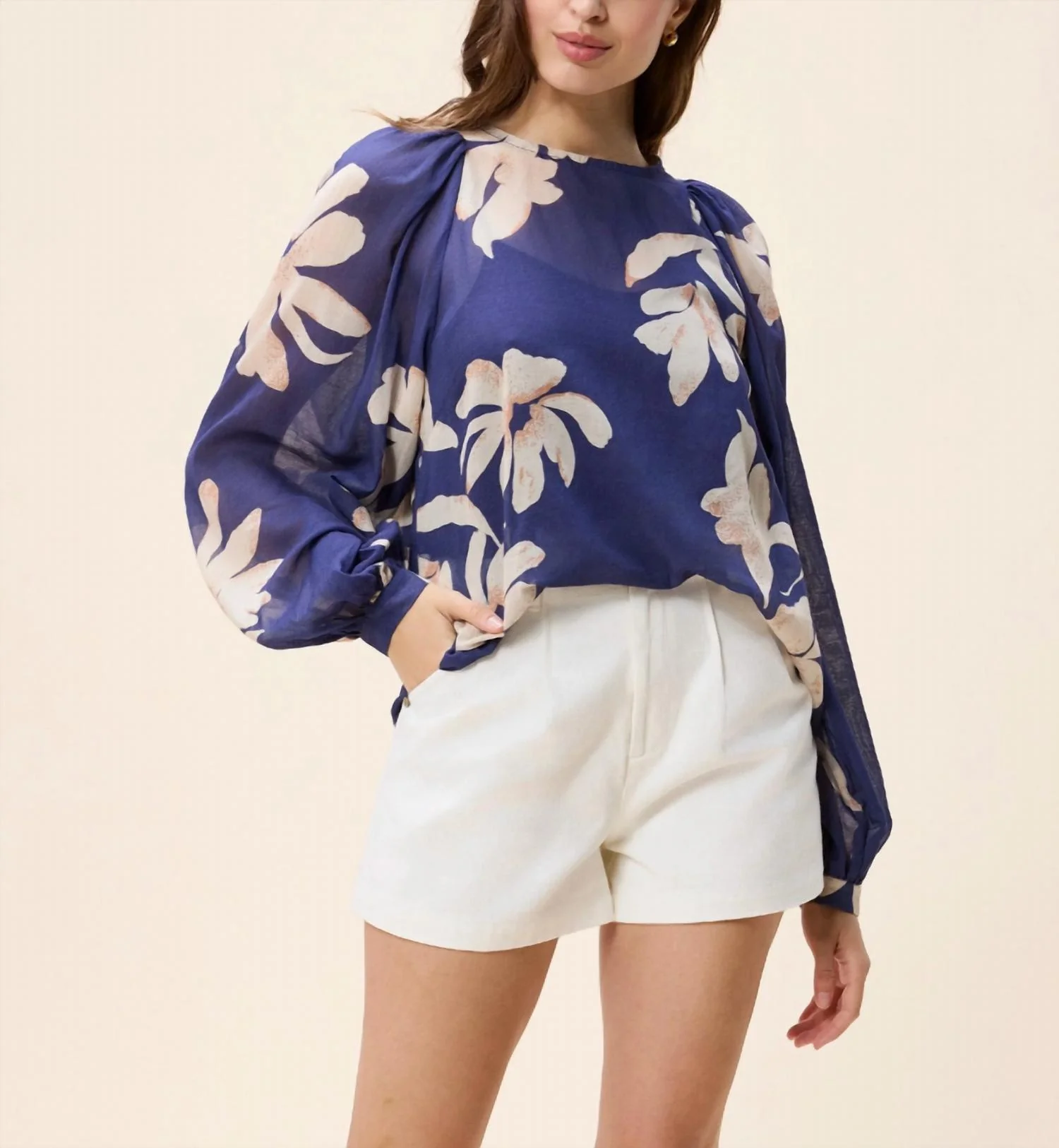 Mimi Top In Sella Print