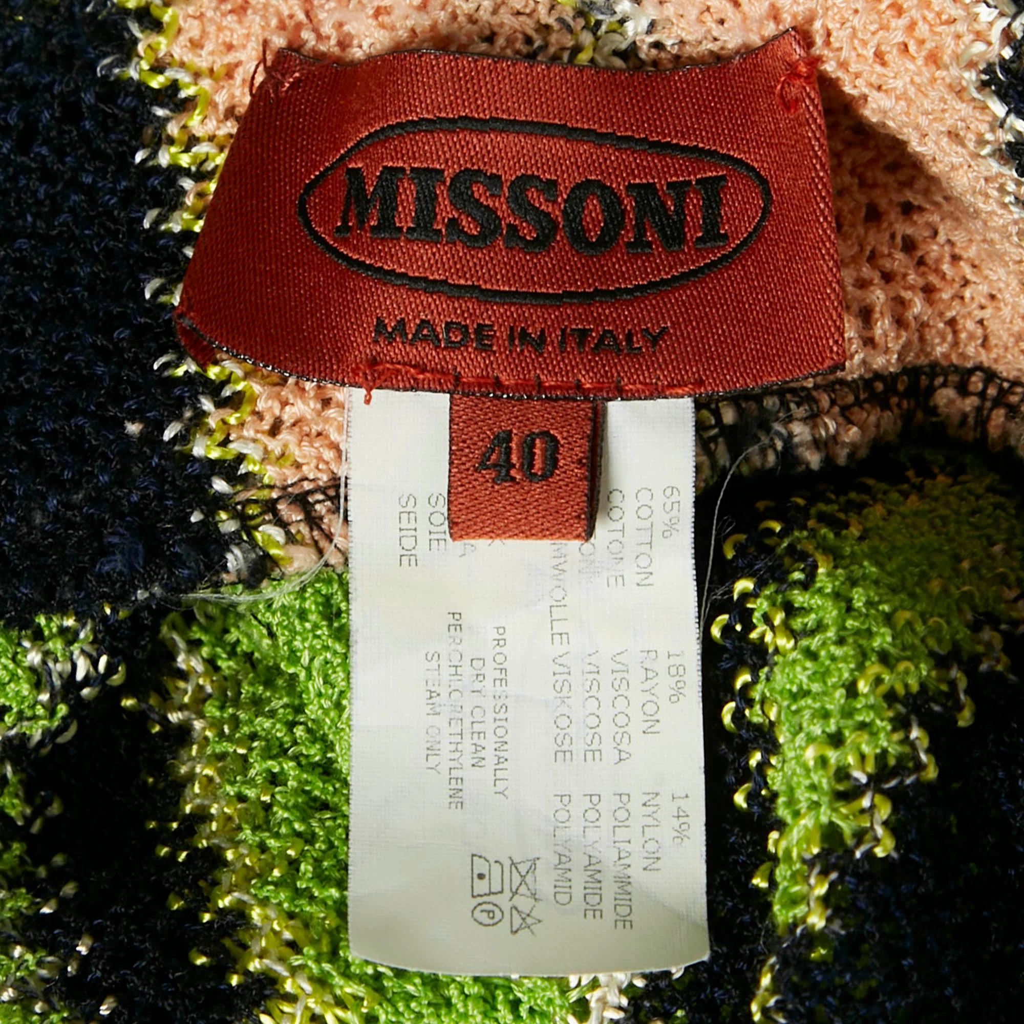 Missoni Green/black Zig Zag Knit Maxi Dress - Image 5