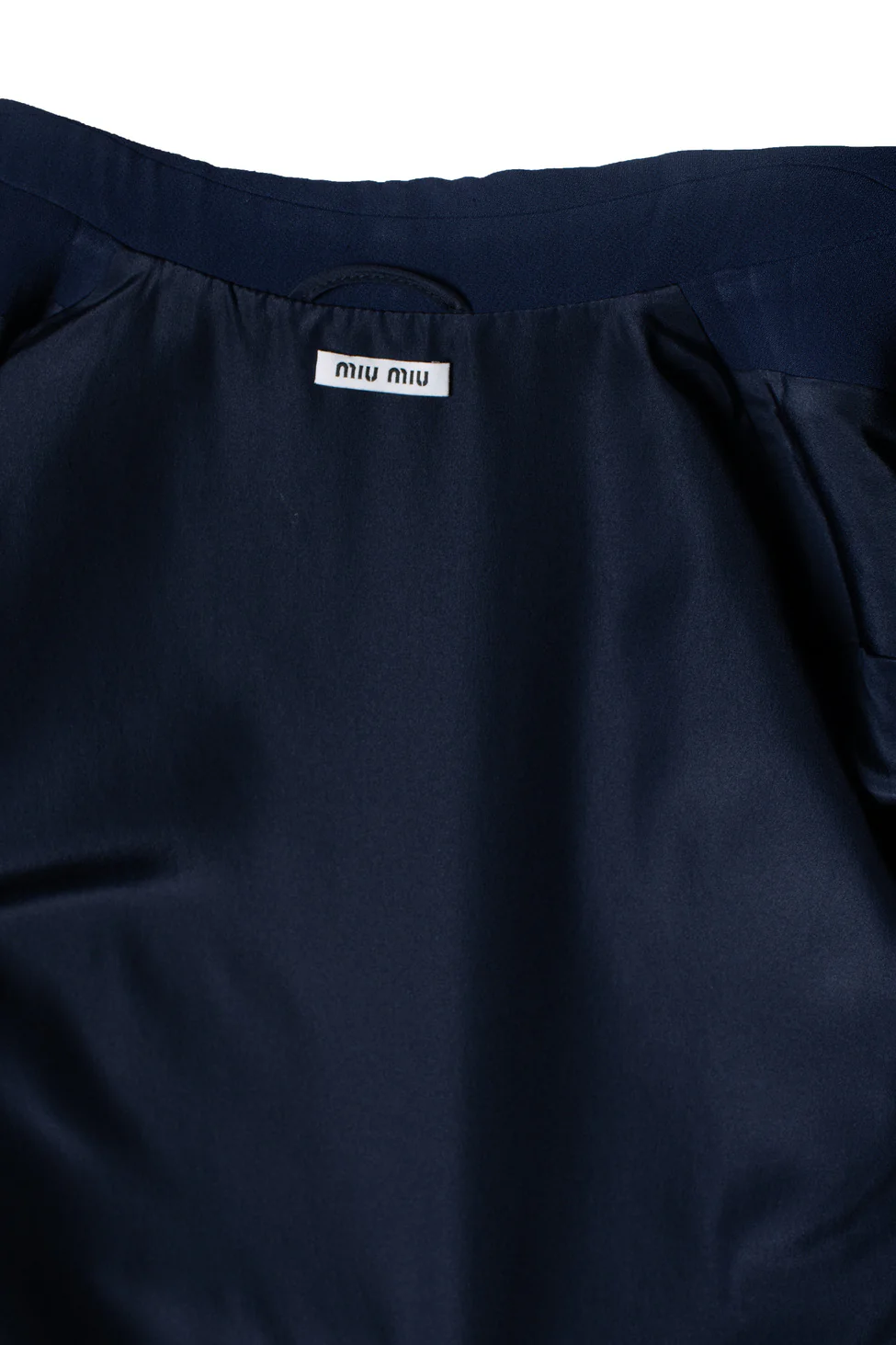 Miu Miu, blue jacket with belt and sequinned collar - Image 5