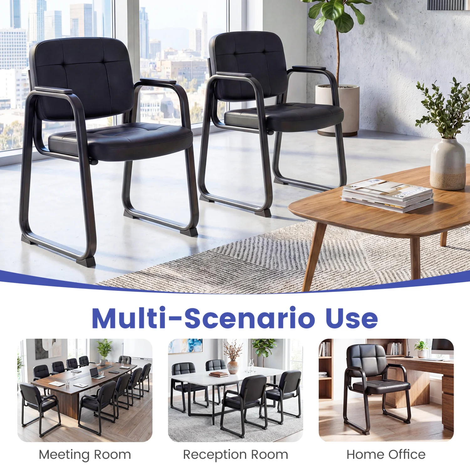 Modern Guest Chairs for Office Reception & Waiting Areas - Image 6
