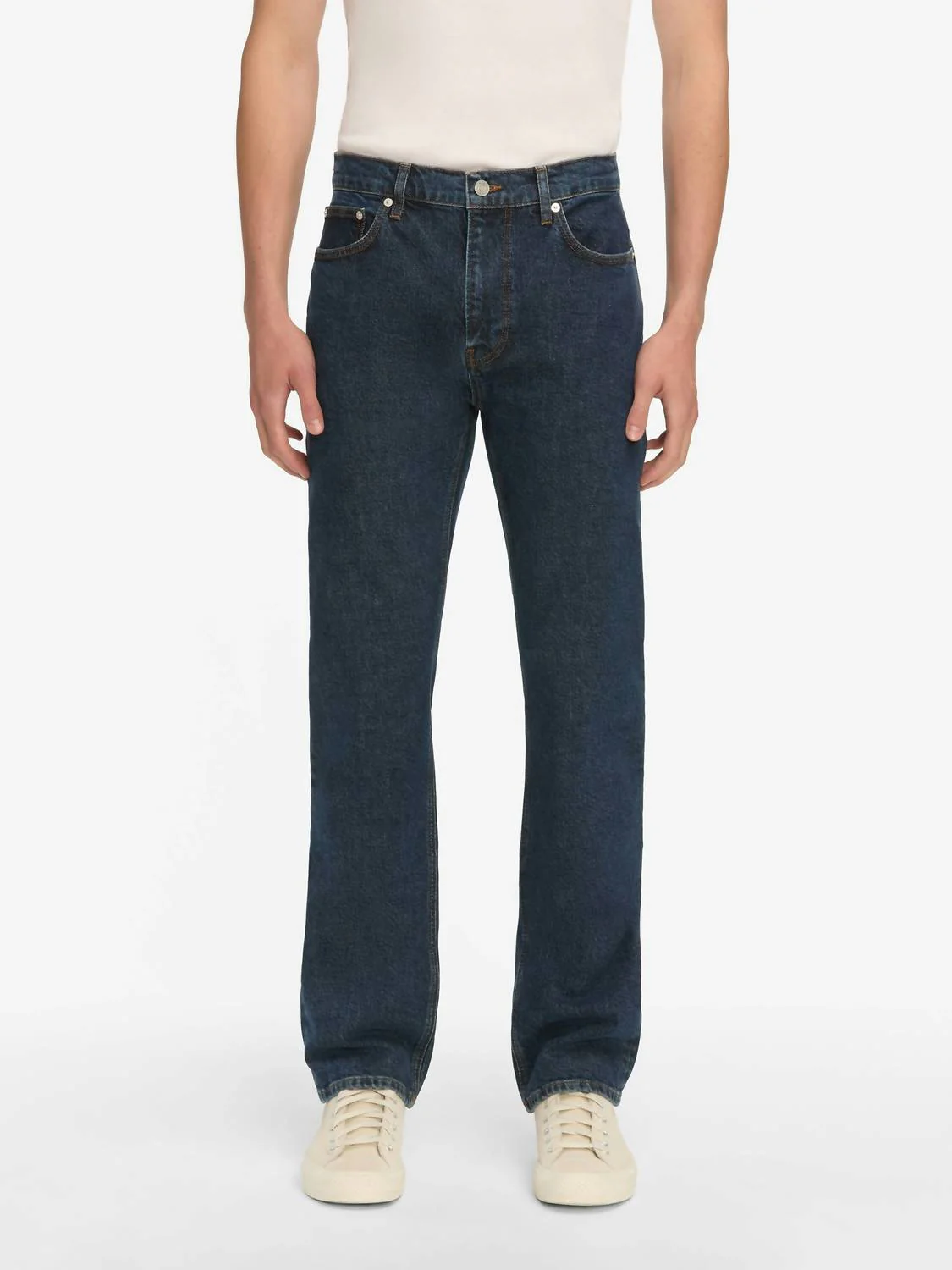 Modern Straight Jeans In Varsity