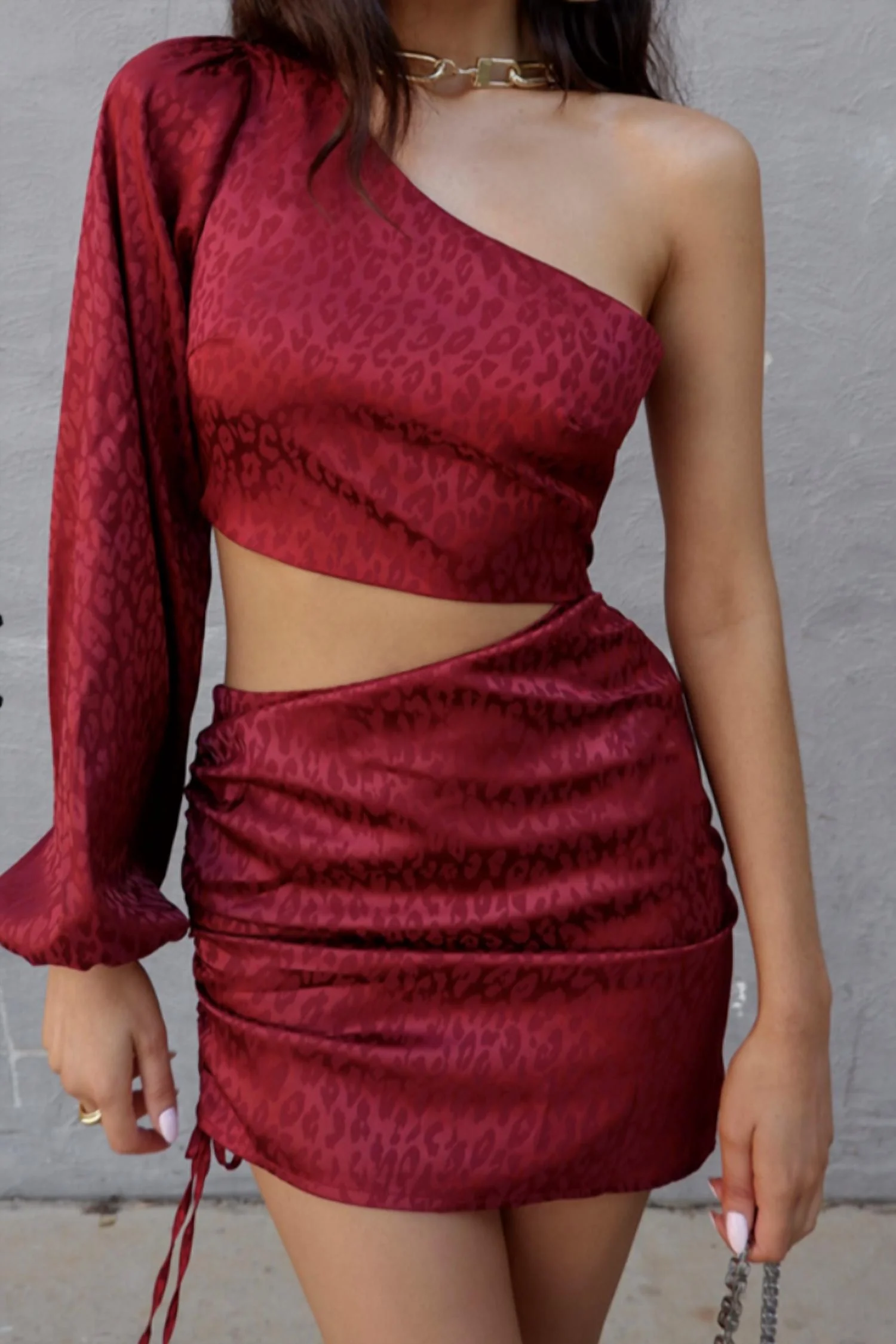 Monrow Dress In Wine