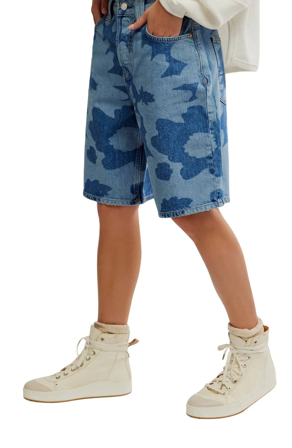 Montana Printed Short In Denim - Image 2