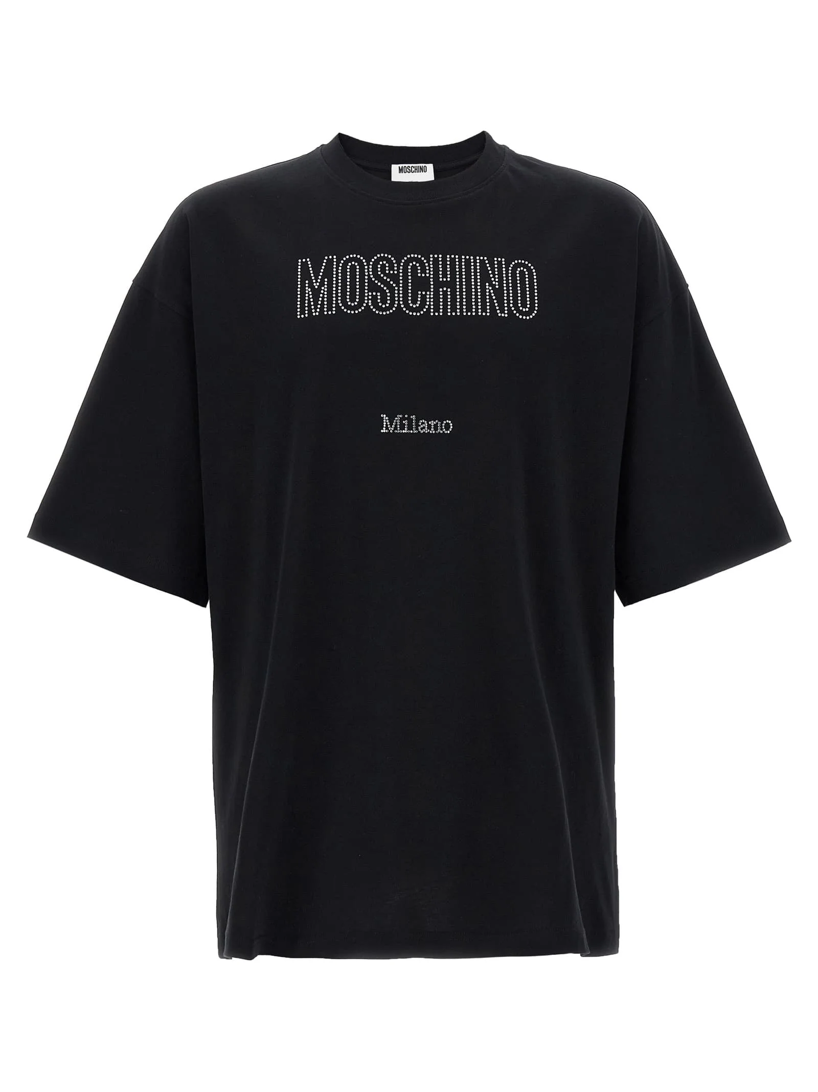 Moschino Men's Rhinestone Logo T-Shirt