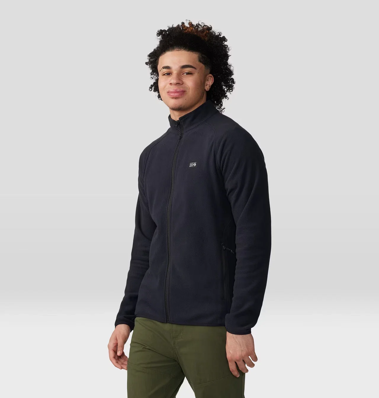 Mountain Hardwear Microchill Jacket Men's Black Fleece Full Zip KFC333 - Image 6
