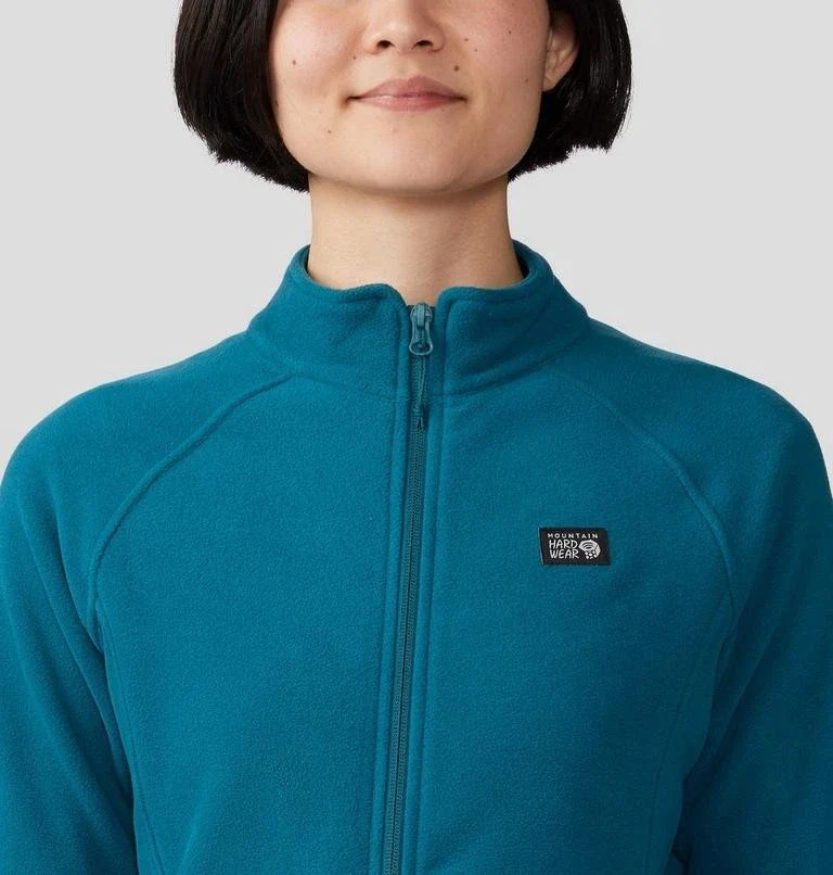Mountain Hardwear Microchill Jacket Womens Green Full Zip Long Sleeve JZZ219 - Image 3