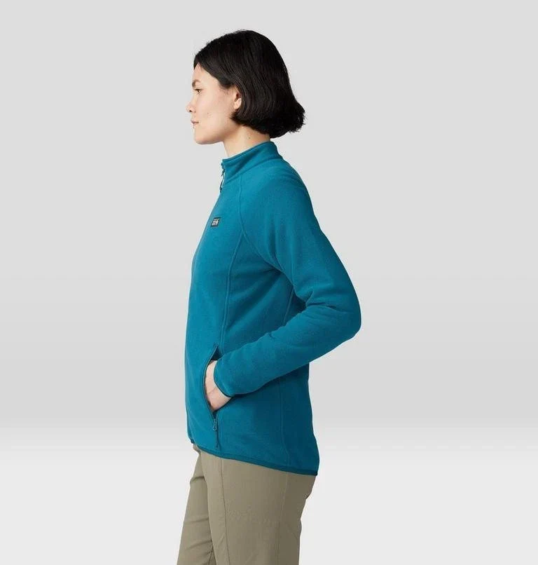 Mountain Hardwear Microchill Jacket Womens Green Full Zip Long Sleeve JZZ219 - Image 4