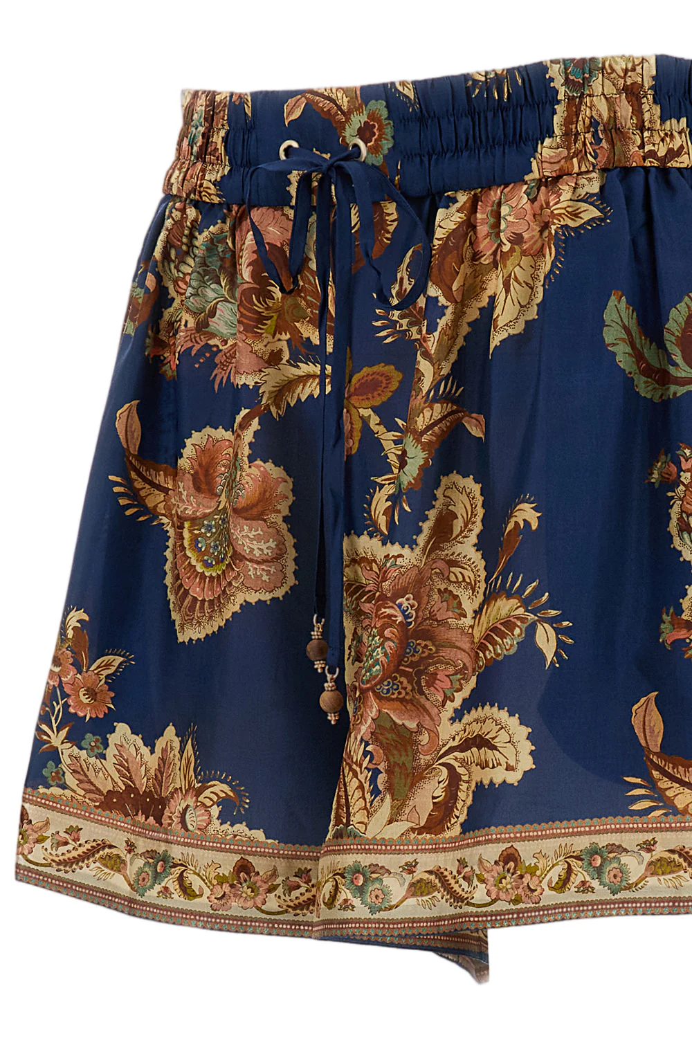 Multicolor Aster Relaxed Silk Shorts - Image 3