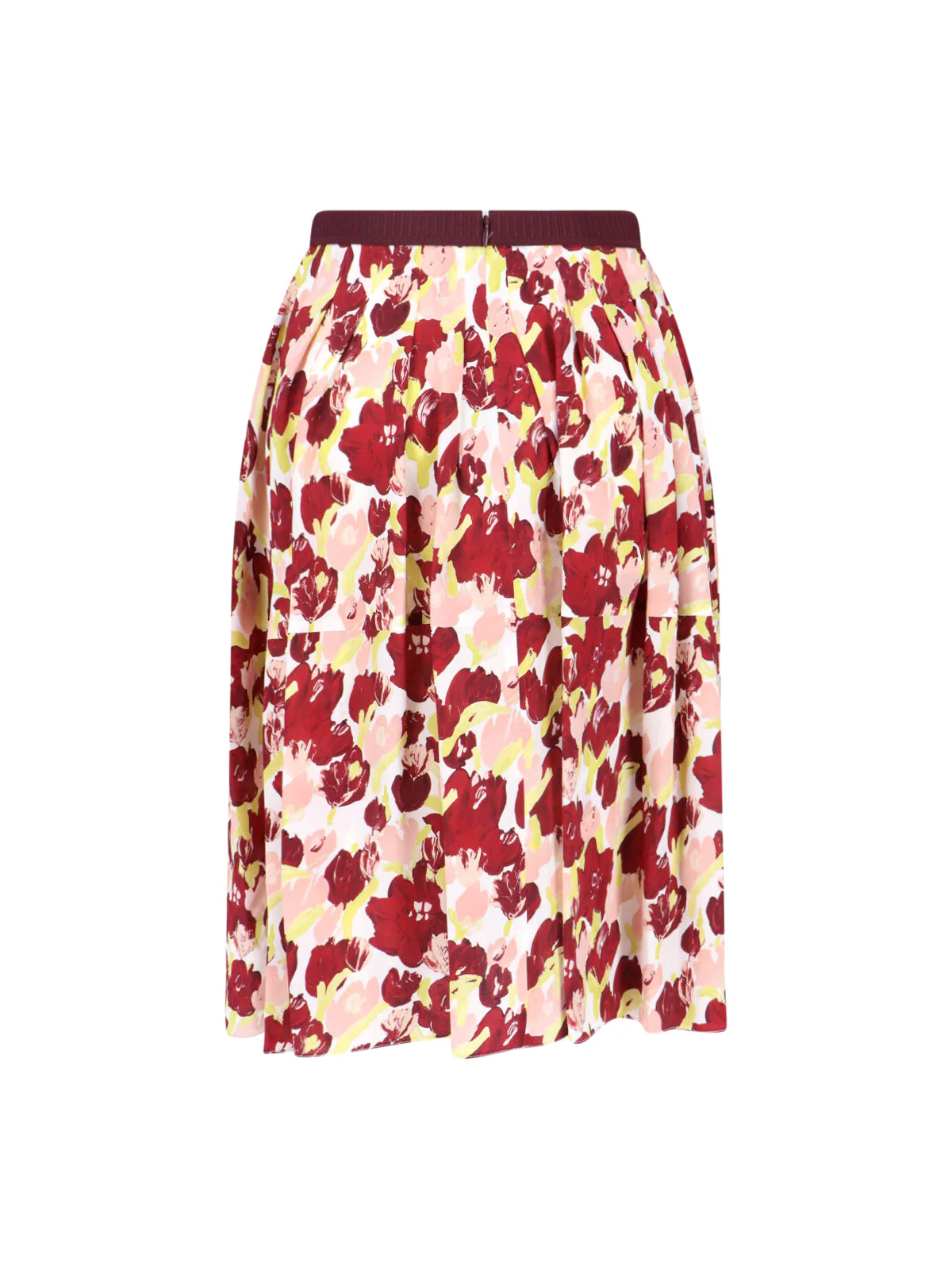 Multicolor Secret Bouquet Silk Skirt - Image 2