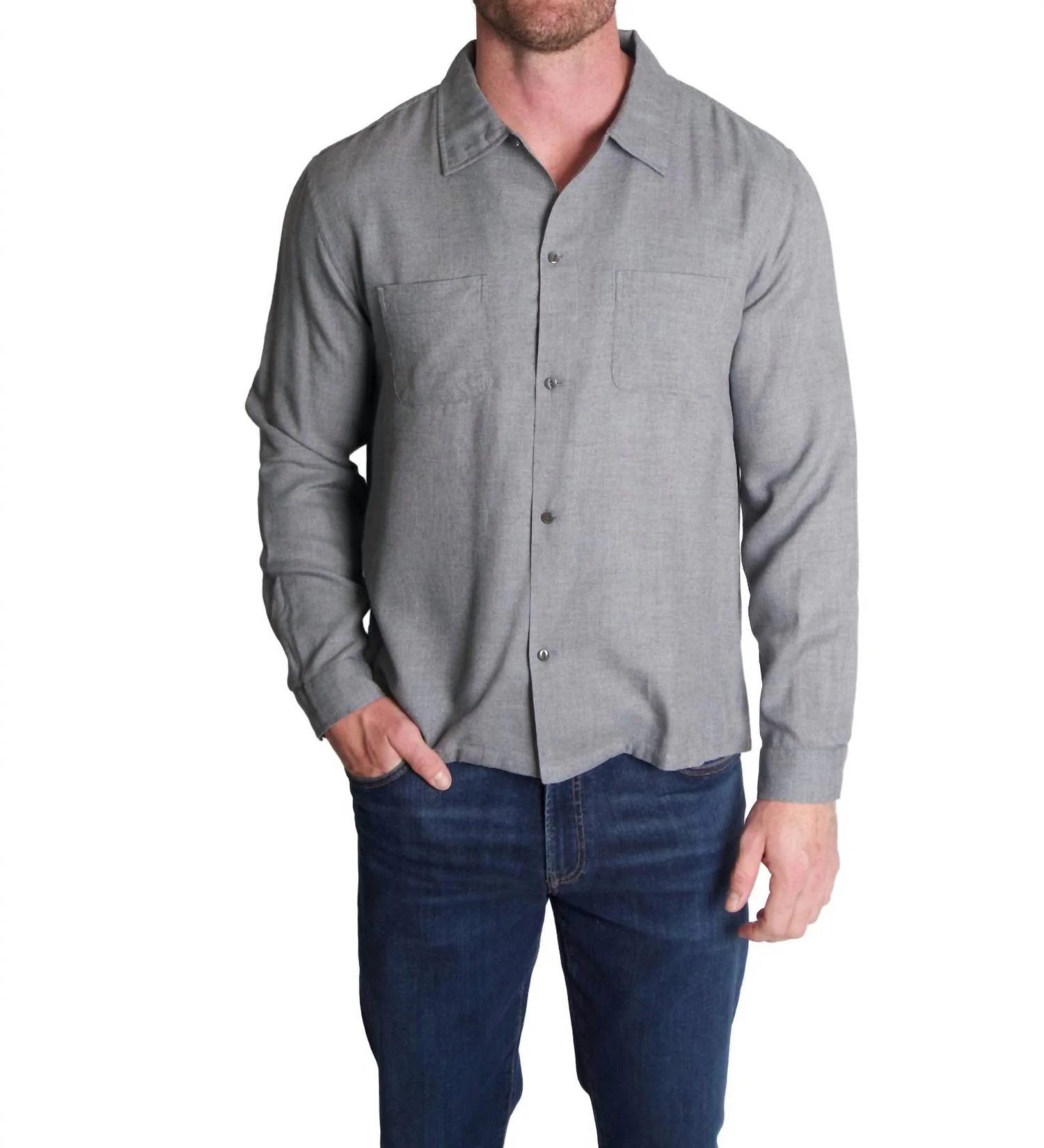 Murray Shirt In Charcoal