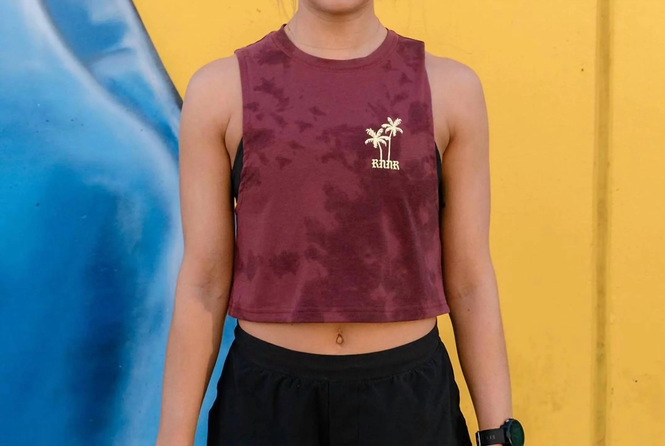 Muscle Tank In Ruby Wine
