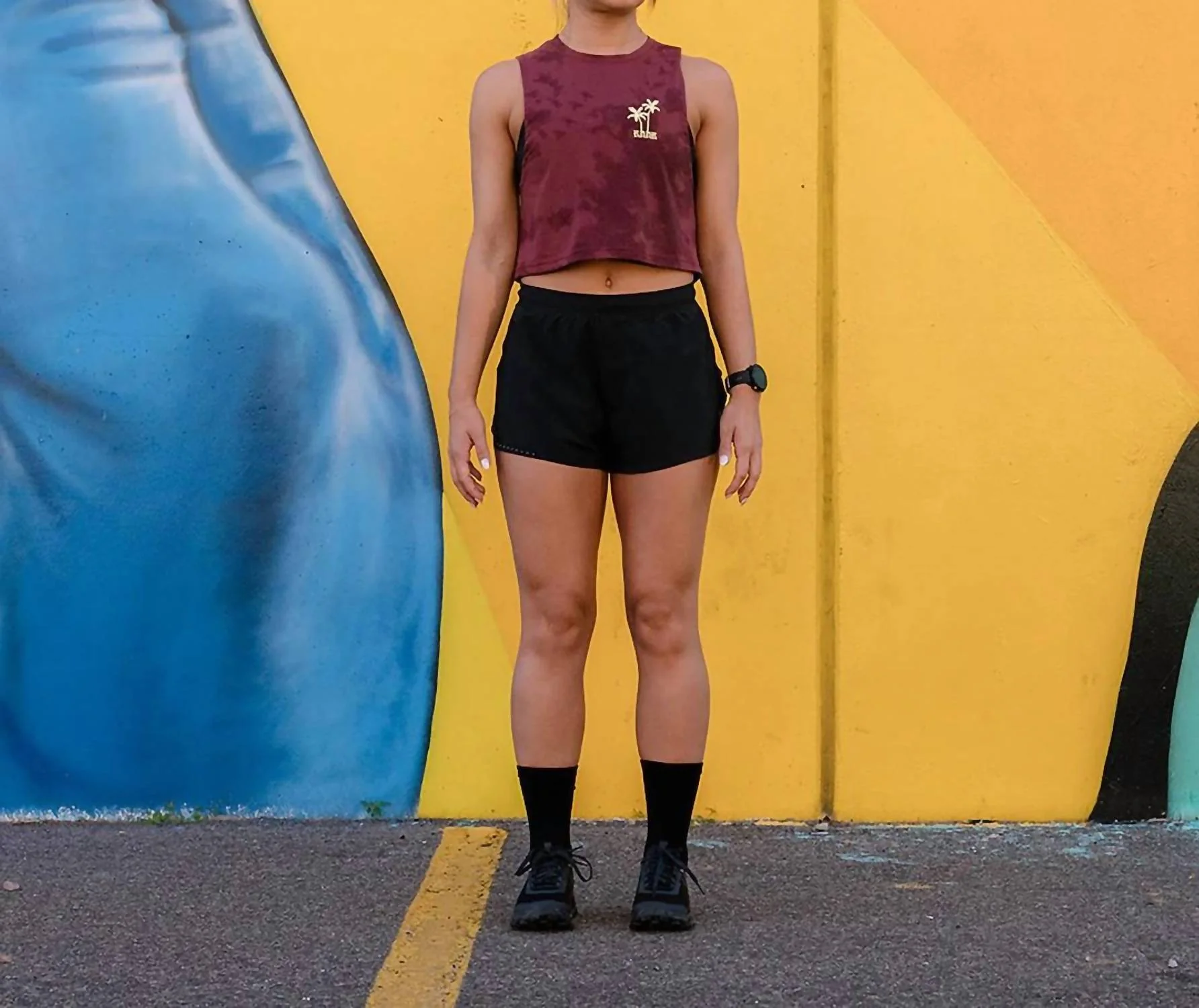 Muscle Tank In Ruby Wine - Image 2